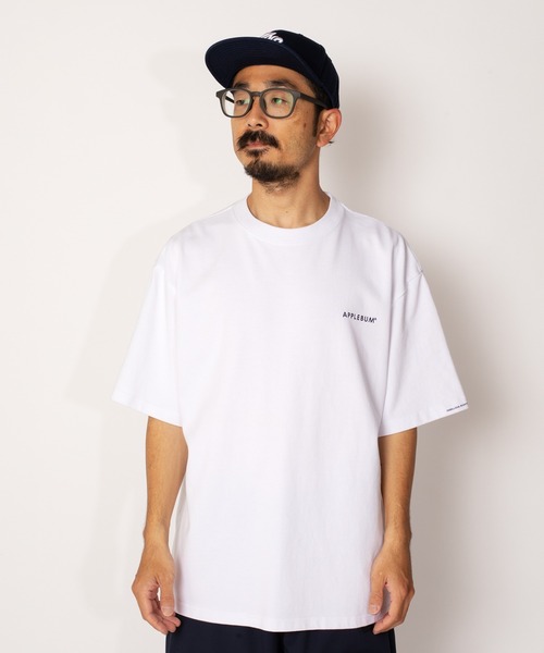 美品‼️APPLEBUM Tシャツ　白T プリントT ホワイト　ゆったりサイズ APPLEBUM tシャツ APPLEBUM” T-shirt メンズ レディース