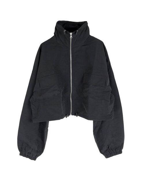 コート アウター STAND COLLAR NYLON SHORT BLOUSON レディース