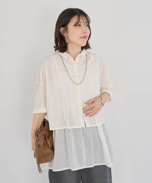 Green Parks（グリーンパークス） ブラウス シャツ インド綿 SET2点