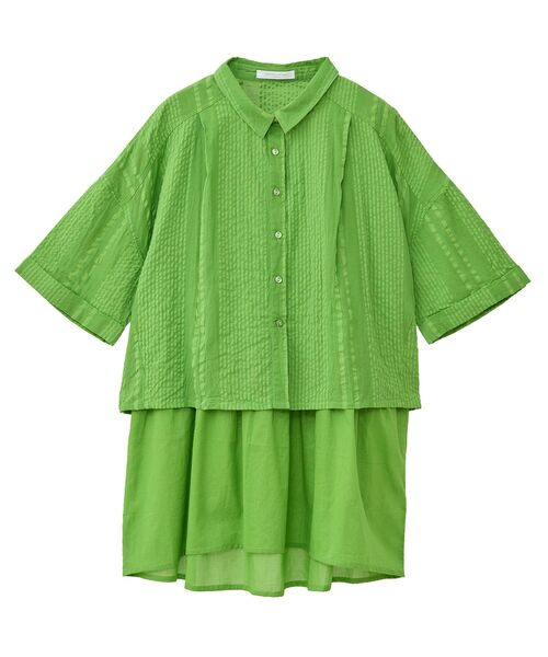 Green Parks（グリーンパークス） ブラウス シャツ インド綿 SET2点 
