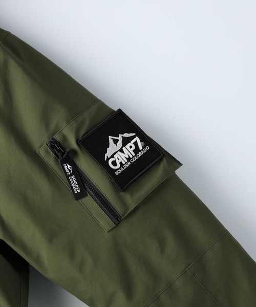 「CAMP7」 ダウンジャケット L オリーブ メンズ_画像4