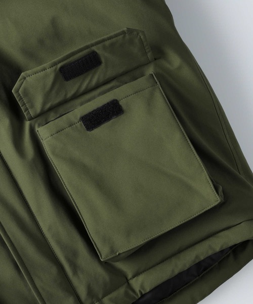 「CAMP7」 ダウンジャケット L オリーブ メンズ_画像6