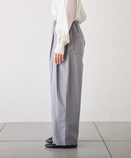 PUAL CE CIN
ヴィンテージライクデニムバンドカラーシャツ pual ce cin スラックス パンツ 「WEB限定」2タックスラックス
