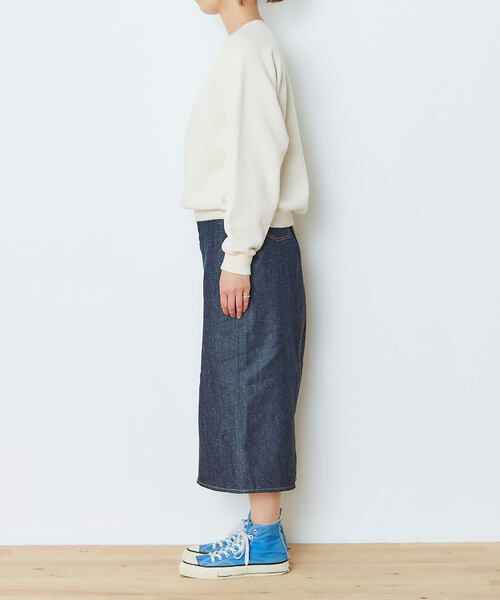 THE SHINZONE ダークブルー デニムスカート 24SS】THE SHINZONE シンゾーン REMAKE SKIRT リメイクデニム