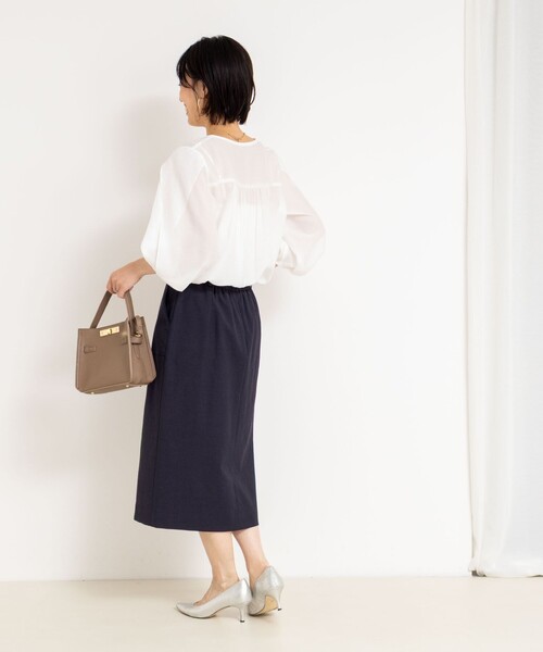 NOLLEY'S（ノーリーズ） ブラウス シャツ スリットスリーブラッフル