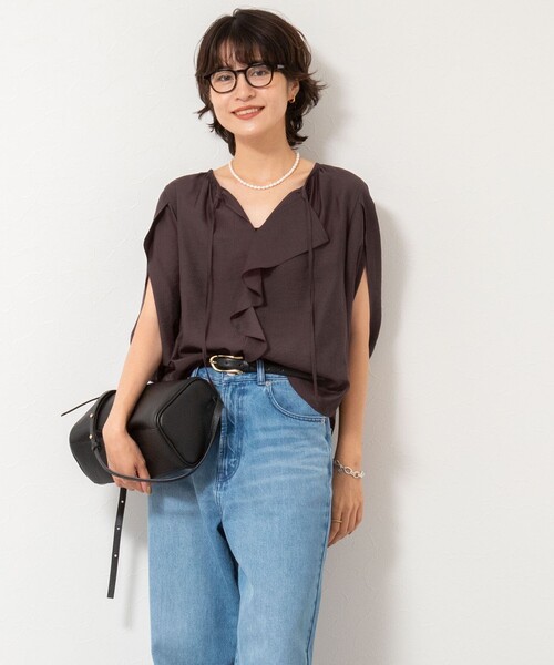 norys　他の方の購入はお控え下さい NOLLEY'S（ノーリーズ） ブラウス シャツ スリットスリーブラッフル