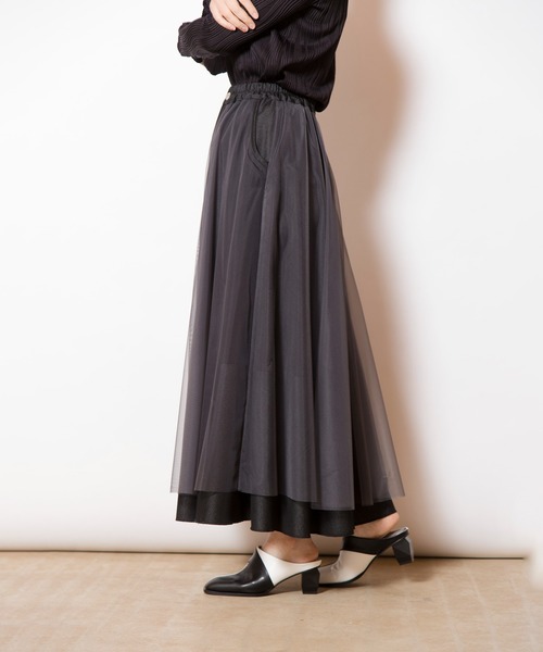 OSMOSIS（オズモーシス） スカート チュールレイヤードスカート