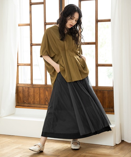 オズモーシス（OSMOSIS）/チェールレイヤードスカート OSMOSIS（オズモーシス） スカート チュールレイヤードスカート