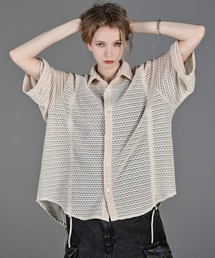 「ADRER」 半袖シャツ S グリーン メンズの画像5