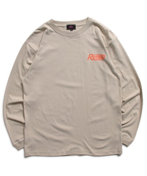 「ROTAR」 長袖Tシャツ LARGE ベージュ メンズ
