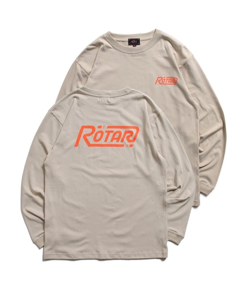 「ROTAR」 長袖Tシャツ LARGE ベージュ メンズ
