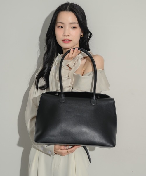 NEUNA ボストンバック 新色登場！】レザー切り替えショルダー/ボストンバッグ