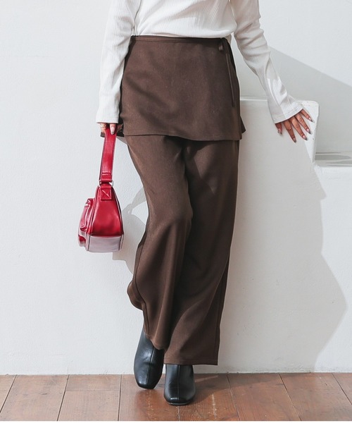 Honeys(ハニーズ) パンツ 巻きスカート付パンツ レディース Honeys(ハニーズ) パンツ 巻きスカート付パンツ レディース