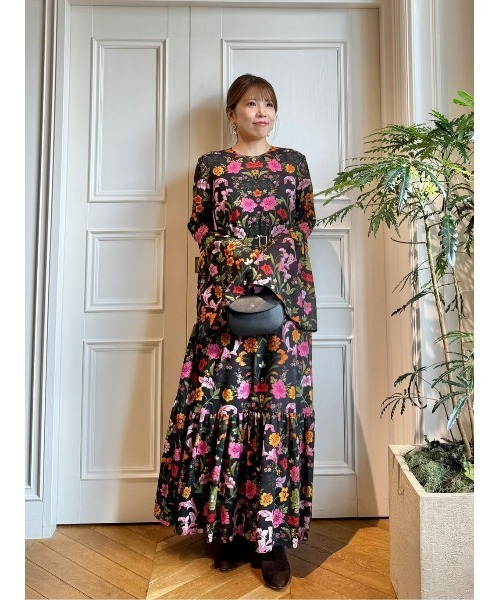 LOULOU WILLOUGHBY　RATTIフラワープリントワンピース LOULOU WILLOUGHBY（ルルウィルビー） ワンピース 「LOULOU WILLOUGHBY