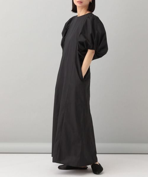 「A part by」 半袖ワンピース FREE ブラック レディース_画像7