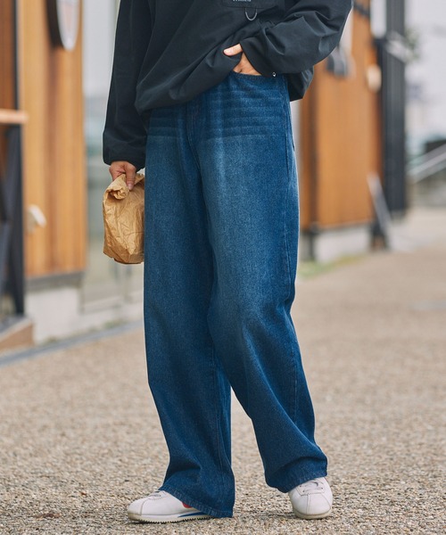 ヴィンテージ加工 ストレート デニムパンツ W29 THE CRAFT CREW PRODUCTS ジーンズ ヴィンテージ加工 ルーズストレート