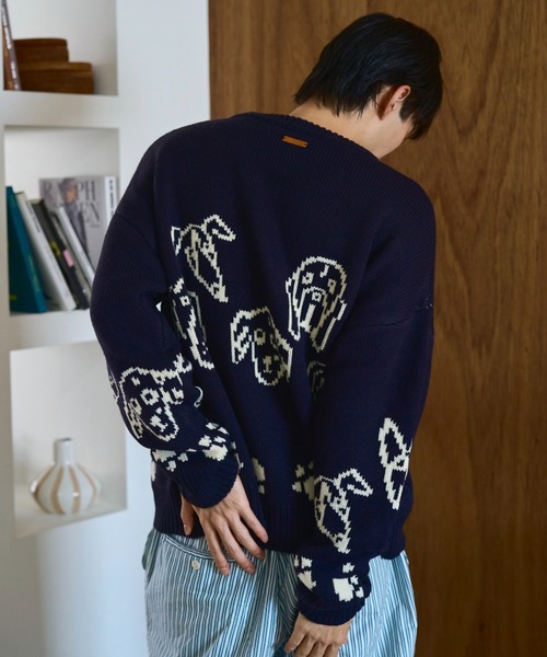 Camphor wood 「Camphor wood」 長袖ニット MEDIUM アイボリー メンズ