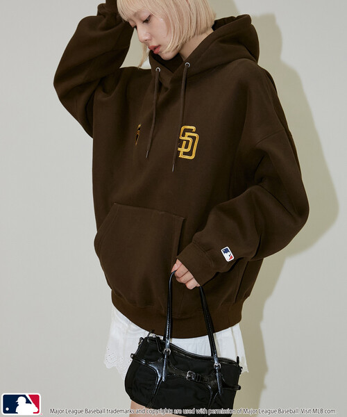 MLB パーカー MLB/メジャーリーグベースボール 別注 SWEAT HOODIE/裏