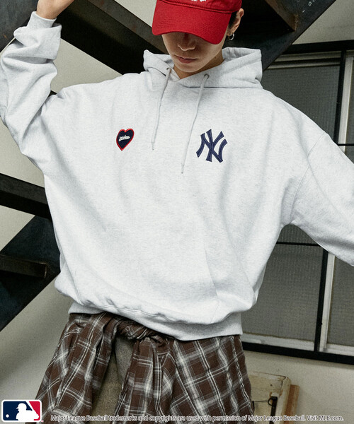 MLB パーカー MLB/メジャーリーグベースボール 別注 SWEAT HOODIE/裏