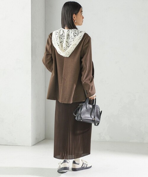 SHIPS（シップス） スカート プリーツ ミディ ウエスト ゴム スカート