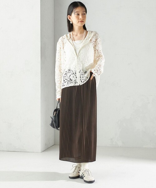 シップス（SHIPS）/プリーツ ミディ ウエスト ゴム スカート SHIPS（シップス） スカート プリーツ ミディ ウエスト ゴム スカート