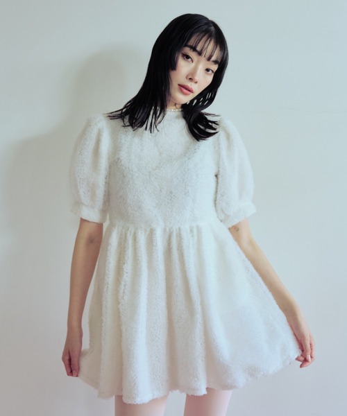ハニーミーハニー ブラウス ワンピ HONEY MI HONEY（ハニーミーハニー） ワンピース 卒業式 tulle puff