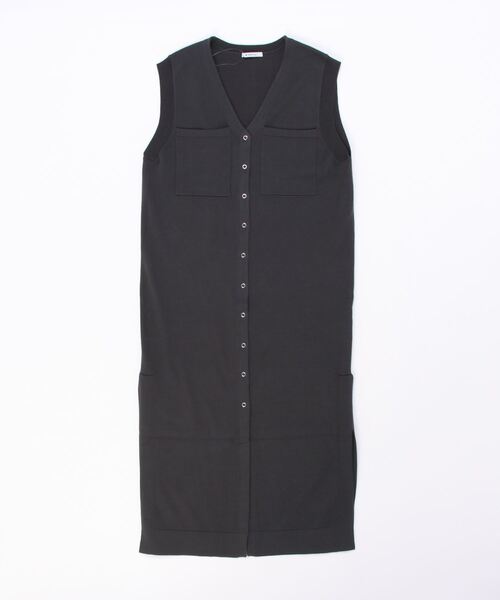 「SHIPS Days」 ニットワンピース ONE SIZE ダークグレー レディース_画像2
