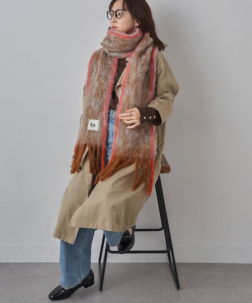 814 EZCARAY マフラー ストール 「814EZCARAY」TWIST FRAME TW