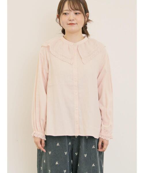 Samansa Mos2（サマンサモスモス） ブラウス シャツ レース襟ブラウス