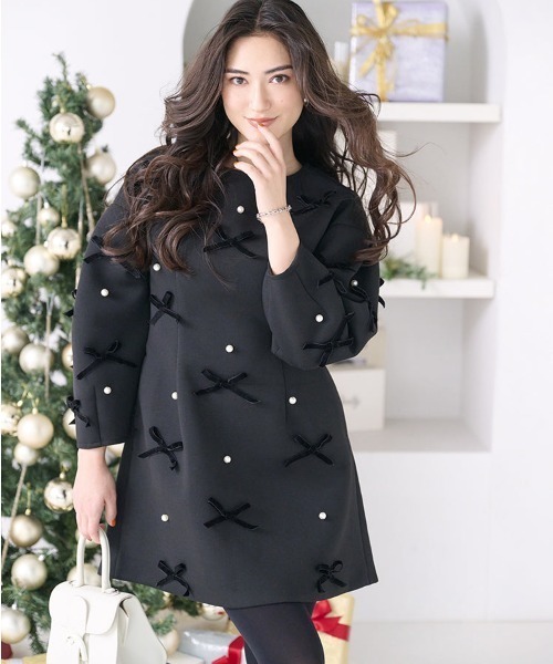 Chesty（チェスティ） ワンピース Ayano×Chesty ベロアリボンパール