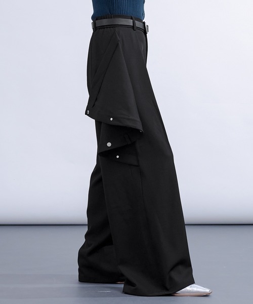 Ellno de Mavie（エルノデメヴィ） スラックス パンツ スナップボタン