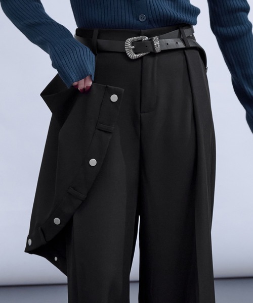 Ellno de Mavie（エルノデメヴィ） スラックス パンツ スナップボタン