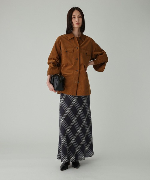 BABYLONE（バビロン） ブラウス シャツ コットンコーデュロイシャツ 