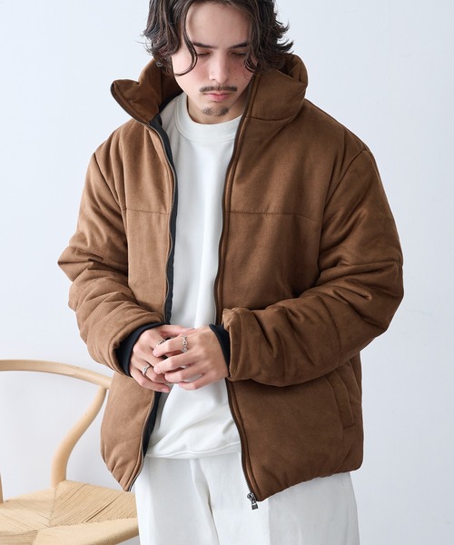 MAGASIN DE MODE HAUS ブルゾン アウター 「HAUS」スウェード調中綿