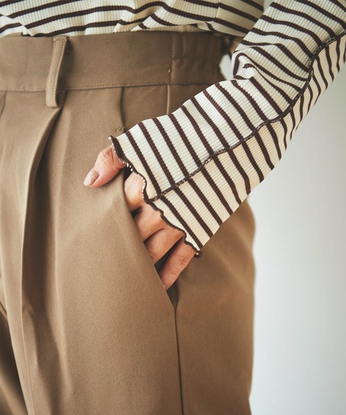 かみるまページ mil（ミル） スラックス - モカ レディース : ZOZOTOWN Yahoo!店