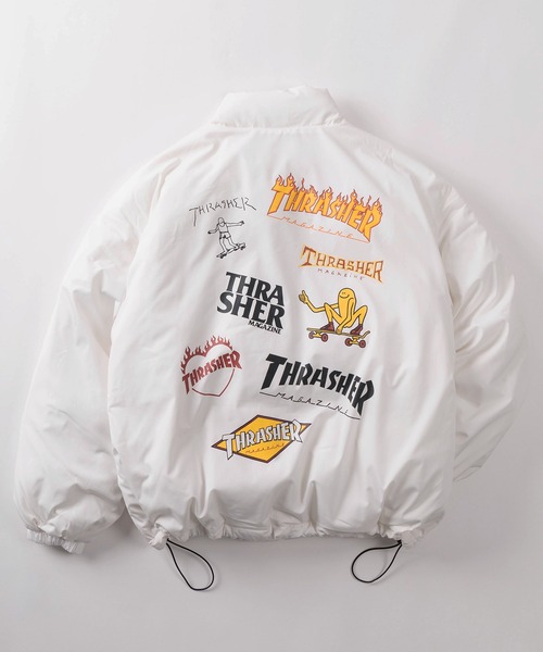 カウンターアクション☠C CITY ROCKERS ENGLAND ジャンパー☠ THRASHER（スラッシャー） ダウンジャケット ダウン 「70」「THRASHER