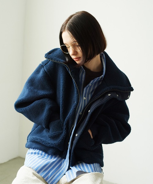 LA MARINE FRANCAISE（マリンフランセーズ） コート アウター ボア