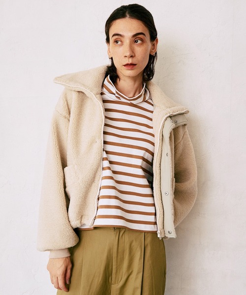 LA MARINE FRANCAISE（マリンフランセーズ） コート アウター ボア