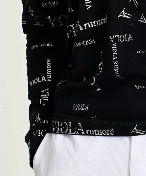 VIOLA tシャツ 「VIOLA rumore/ヴィオラ ルモーレ」総柄プリント入りV 
