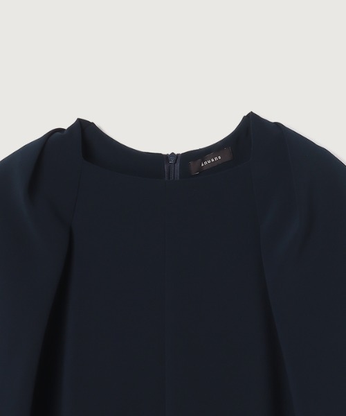 「anuans」 半袖ワンピース MEDIUM アイボリー レディース_画像4