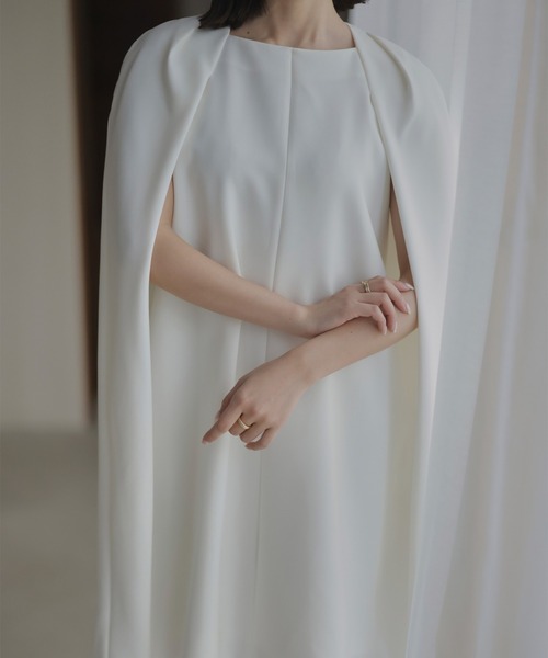 「anuans」 半袖ワンピース MEDIUM アイボリー レディース_画像7