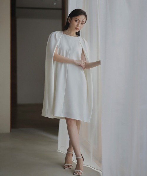 「anuans」 半袖ワンピース MEDIUM アイボリー レディース_画像8