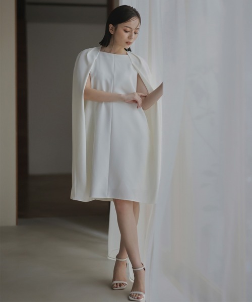 「anuans」 半袖ワンピース MEDIUM アイボリー レディース_画像9