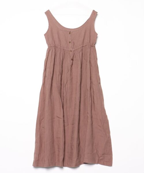 「Hug o war」 ノースリーブワンピース 38 ブラウン レディース_画像2