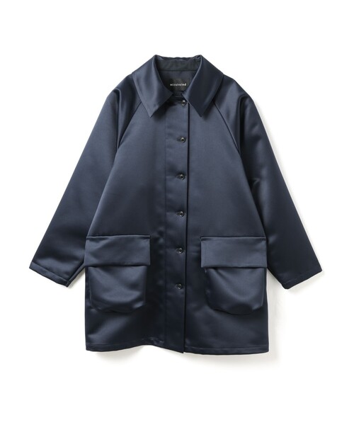 mizuiroind（ミズイロインド） コート アウター サテンドルマンコート