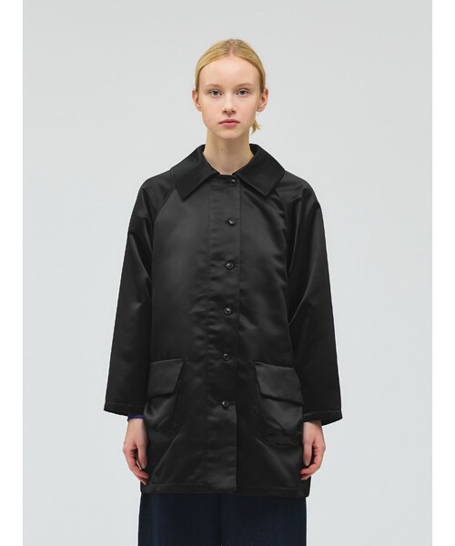 mizuiroind（ミズイロインド） コート アウター サテンドルマンコート