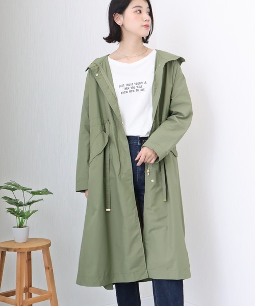 「libelle more」 トレンチコート M ブラック レディース_画像6