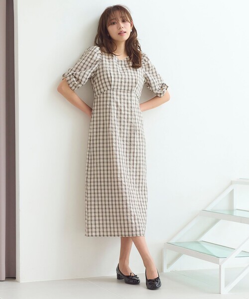 「Feroux」 半袖ワンピース 2 ブラック レディース_画像2