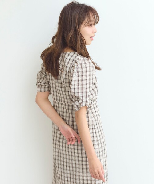 「Feroux」 半袖ワンピース 2 ブラック レディース_画像5