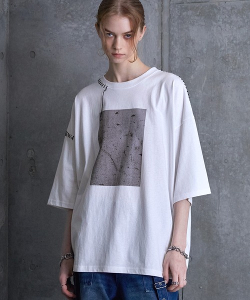 「SERACE」 半袖Tシャツ M ブラック メンズ_画像2